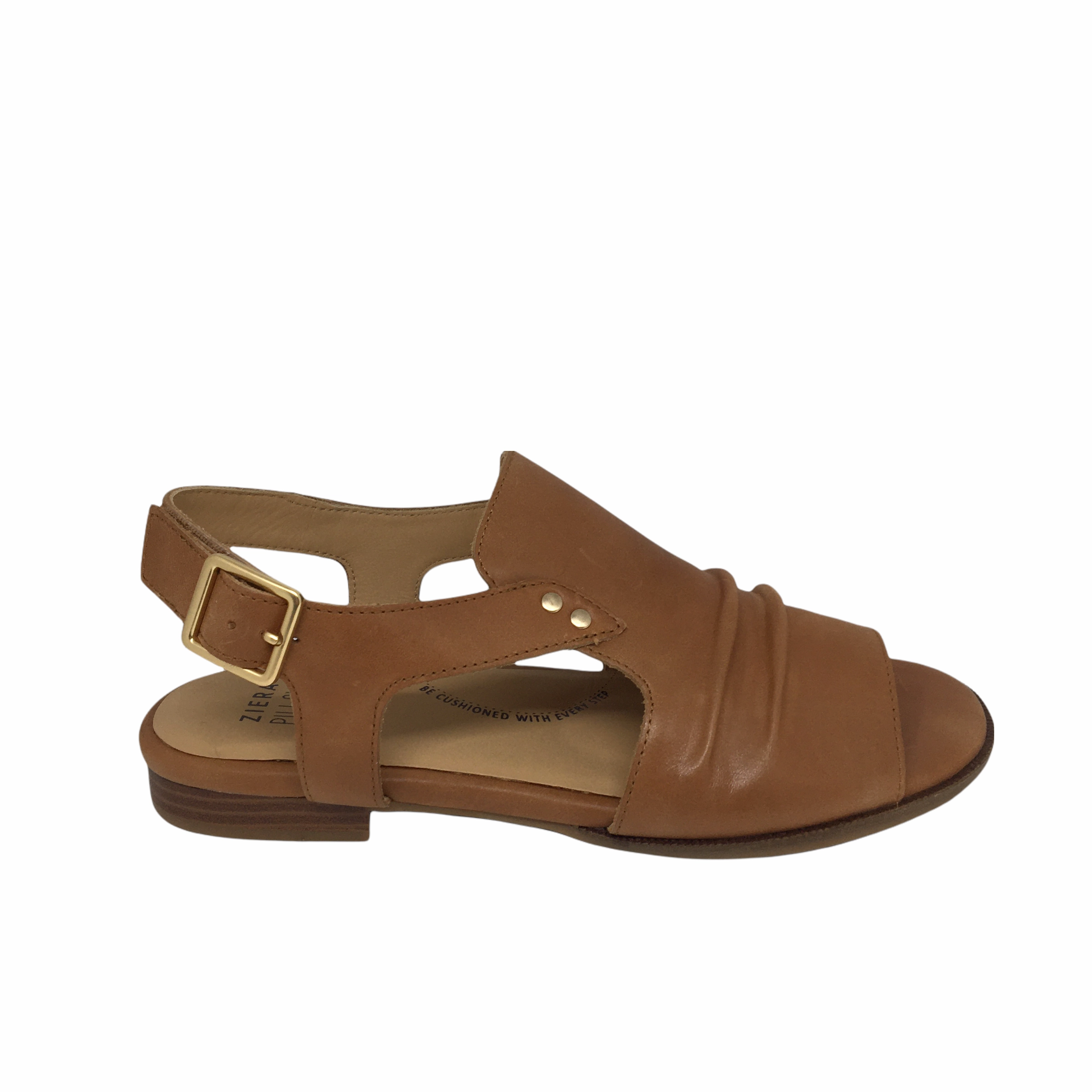 Ziera Teslah Tan Leather All-day Summer Sandals