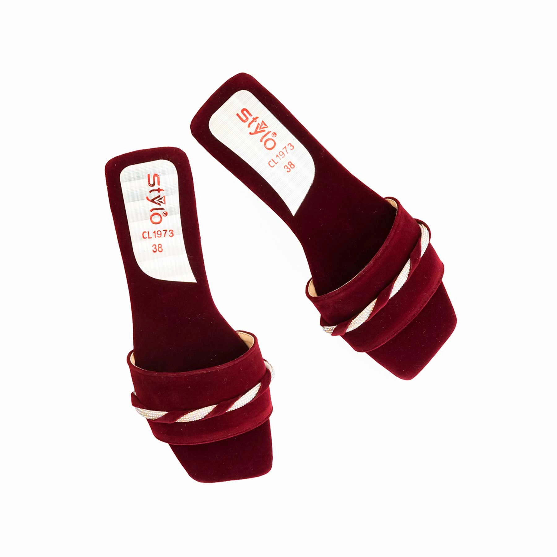 Claw Slippers Maroon Casual Slipper For Ladies CL1973