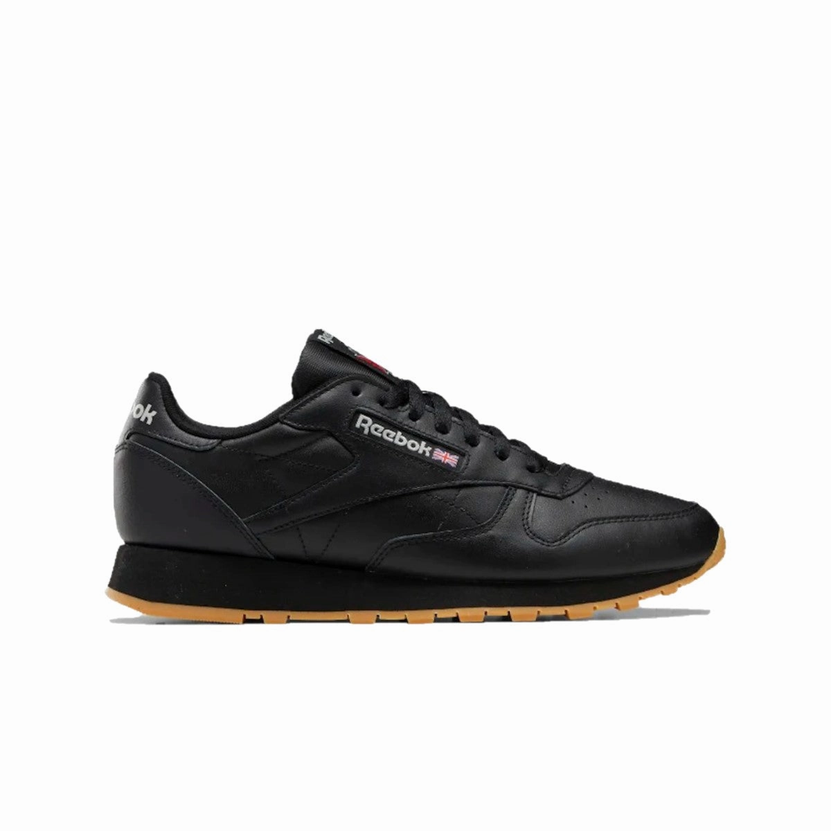 REEBOK GY0954 (100008493) CLASSIC LEATHER MN'S (Medium) Black/Grey/Gum Leather Lifestyle Shoes Speed Jog Road Ready