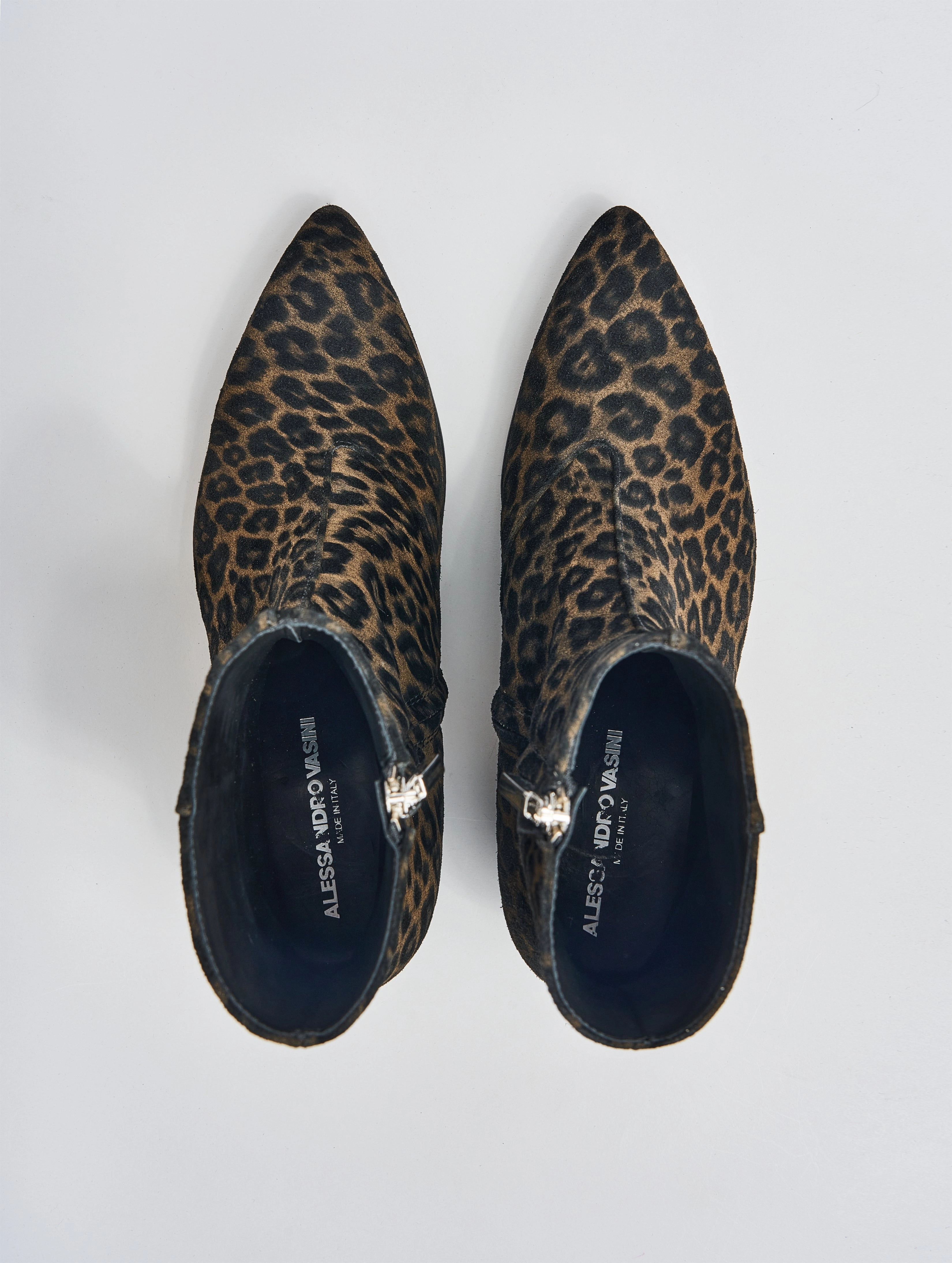 NICO 60MM ANKLE BOOT IN LEOPARD SUEDE Shark Boots Sale