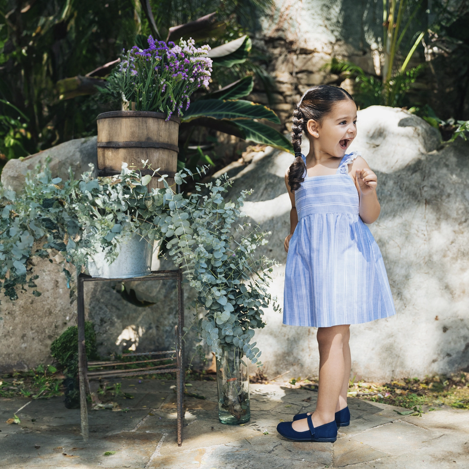 Patent Leather Knee High Boots Alma Navy