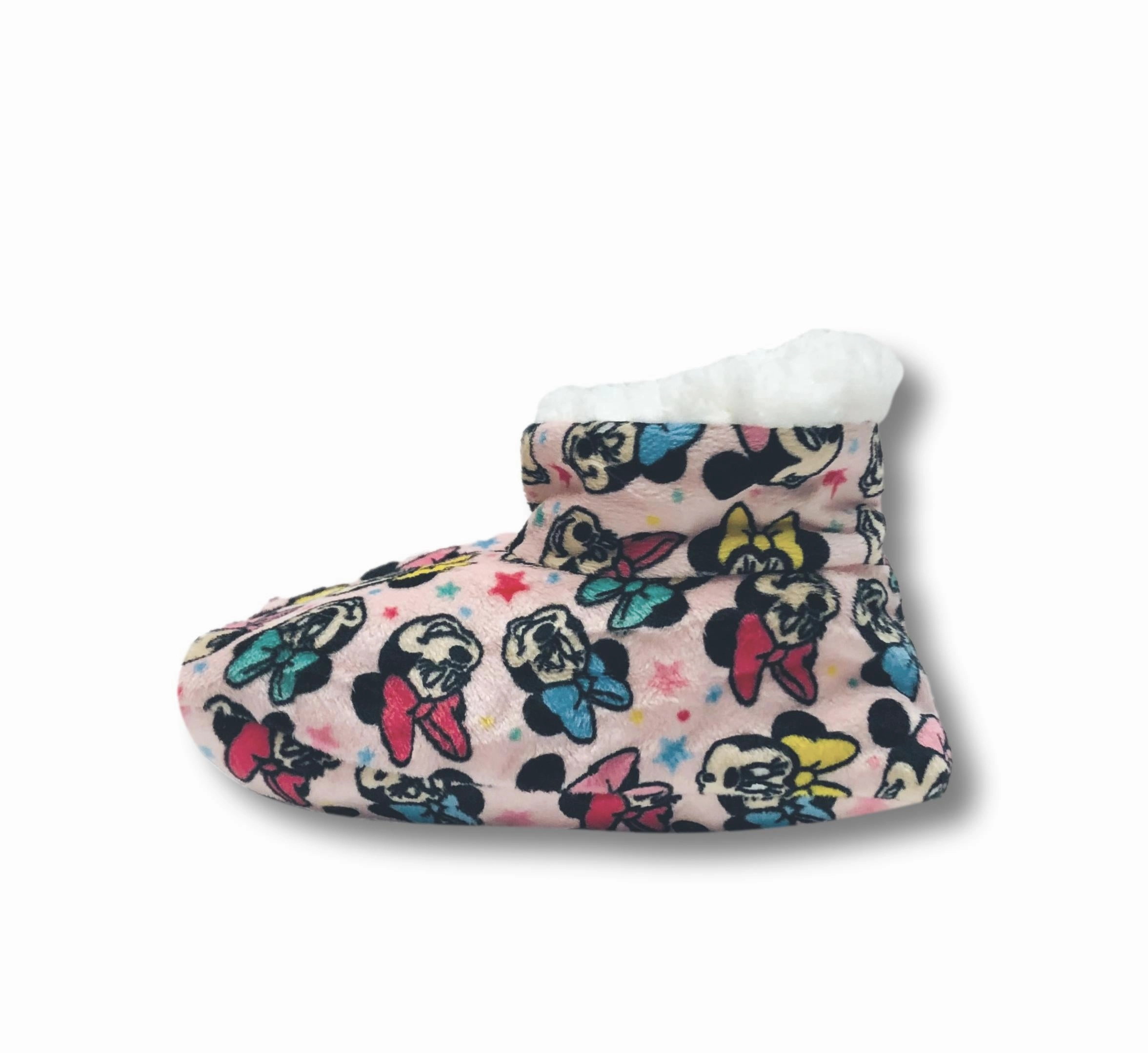 Lemon Socks And Slippers Minnie Mouse Toddler Slippers Fuzzy Slipper Booties for Girls