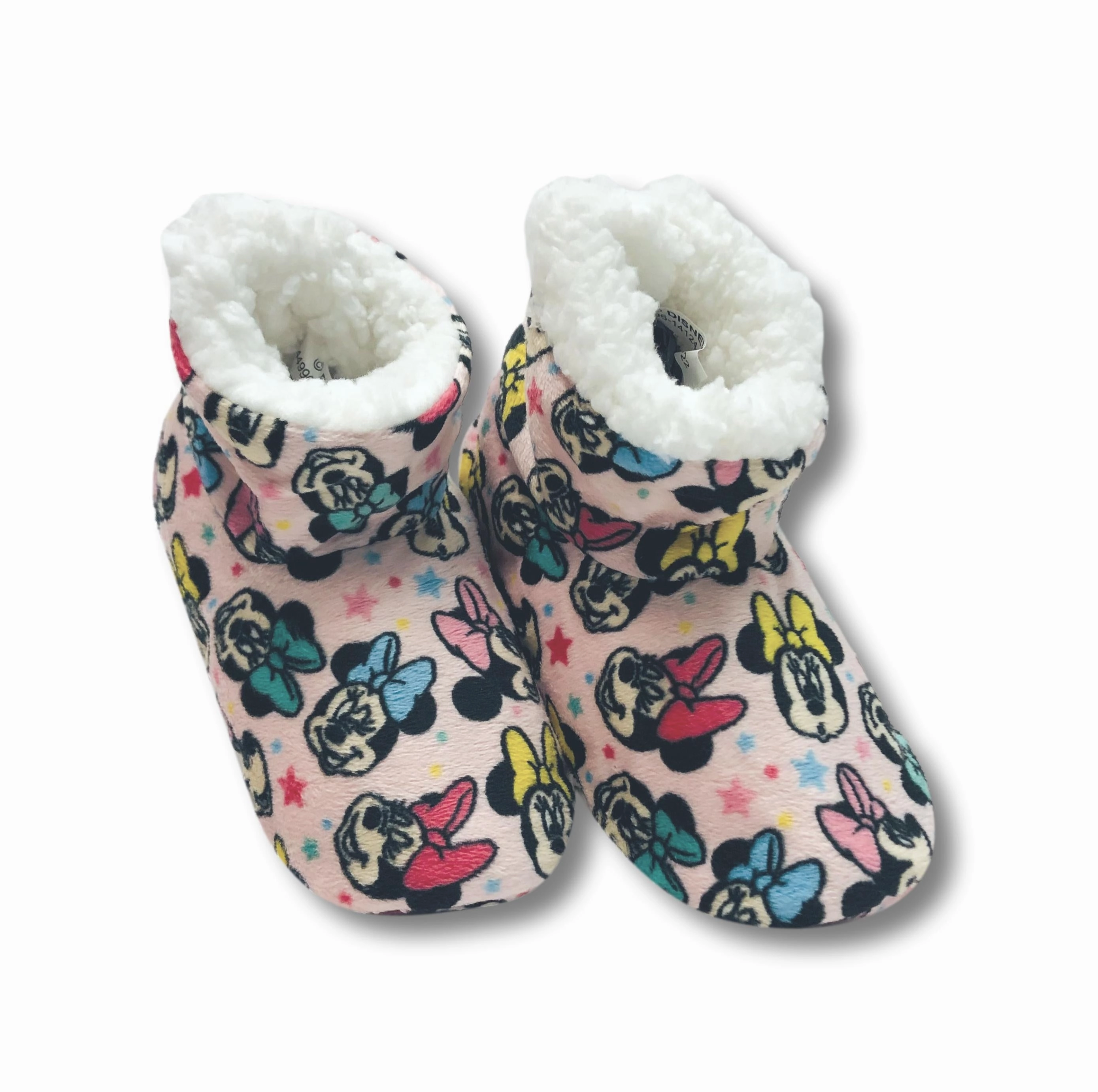 Minnie Mouse Toddler Slippers Fuzzy Slipper Booties for Girls Acorn Slippers