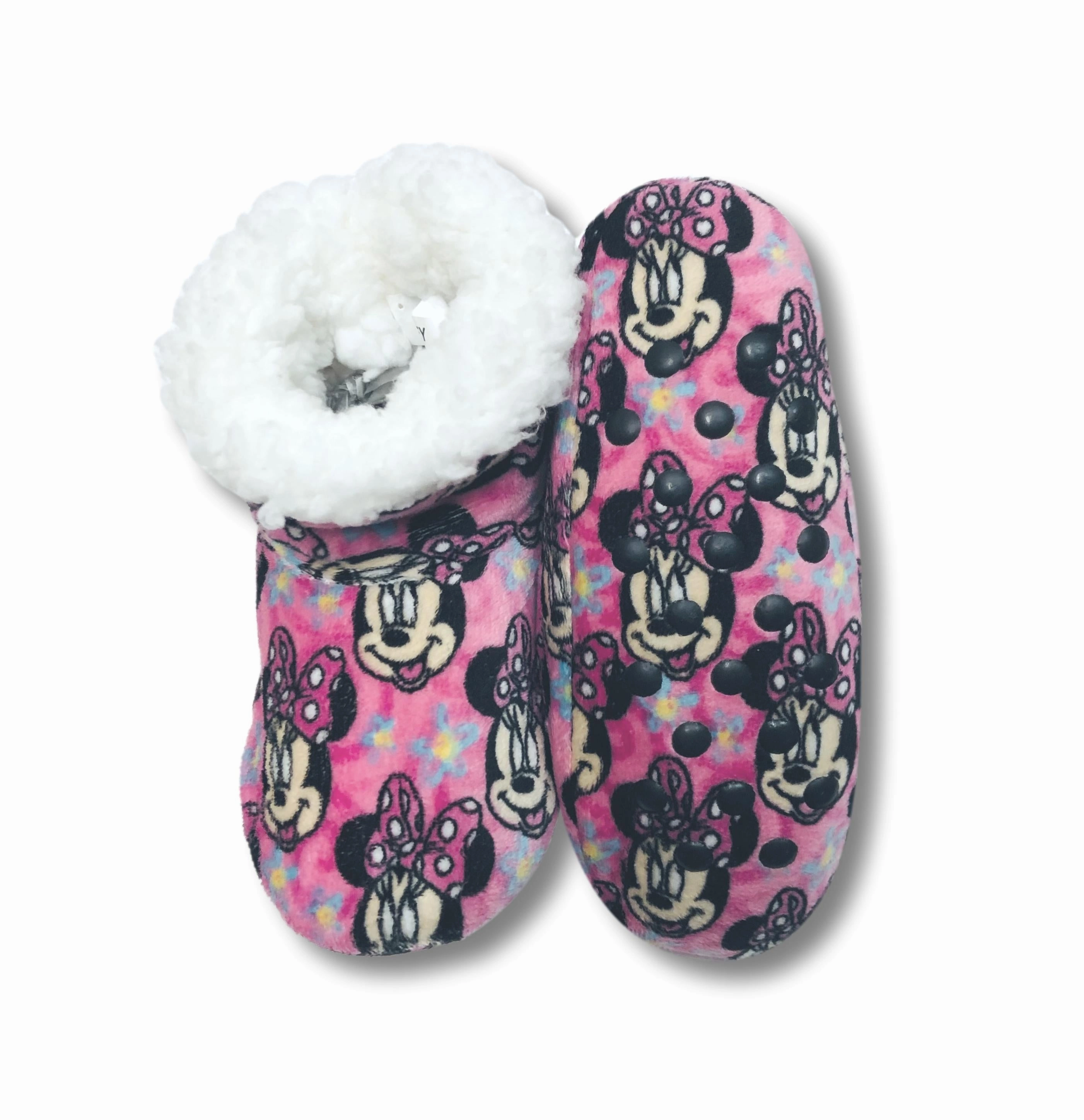 Minnie Mouse Toddler Slippers Fuzzy Slipper Booties for Girls Air Uptempo Slides