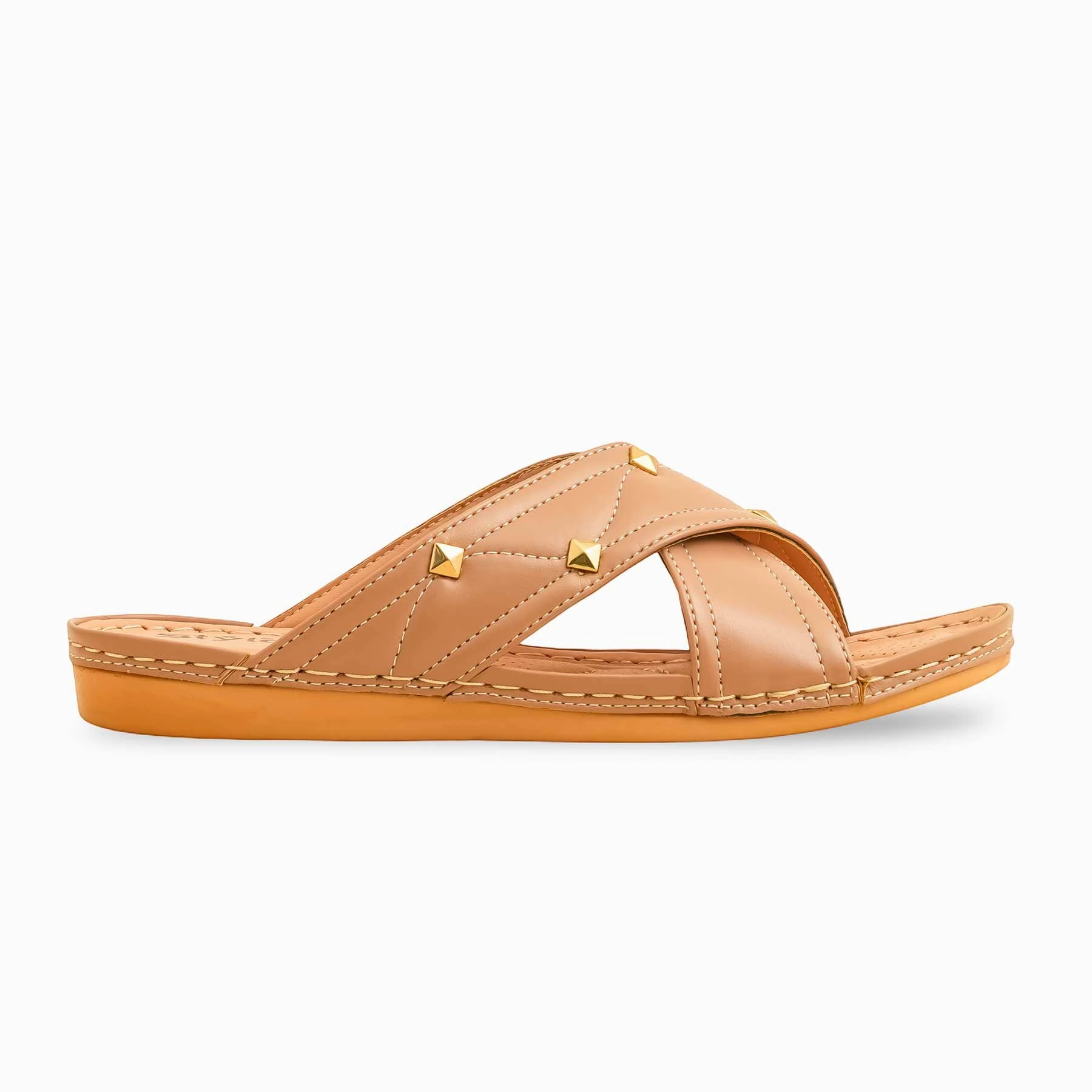Desinger Slides Beige Formal Slipper PU0539