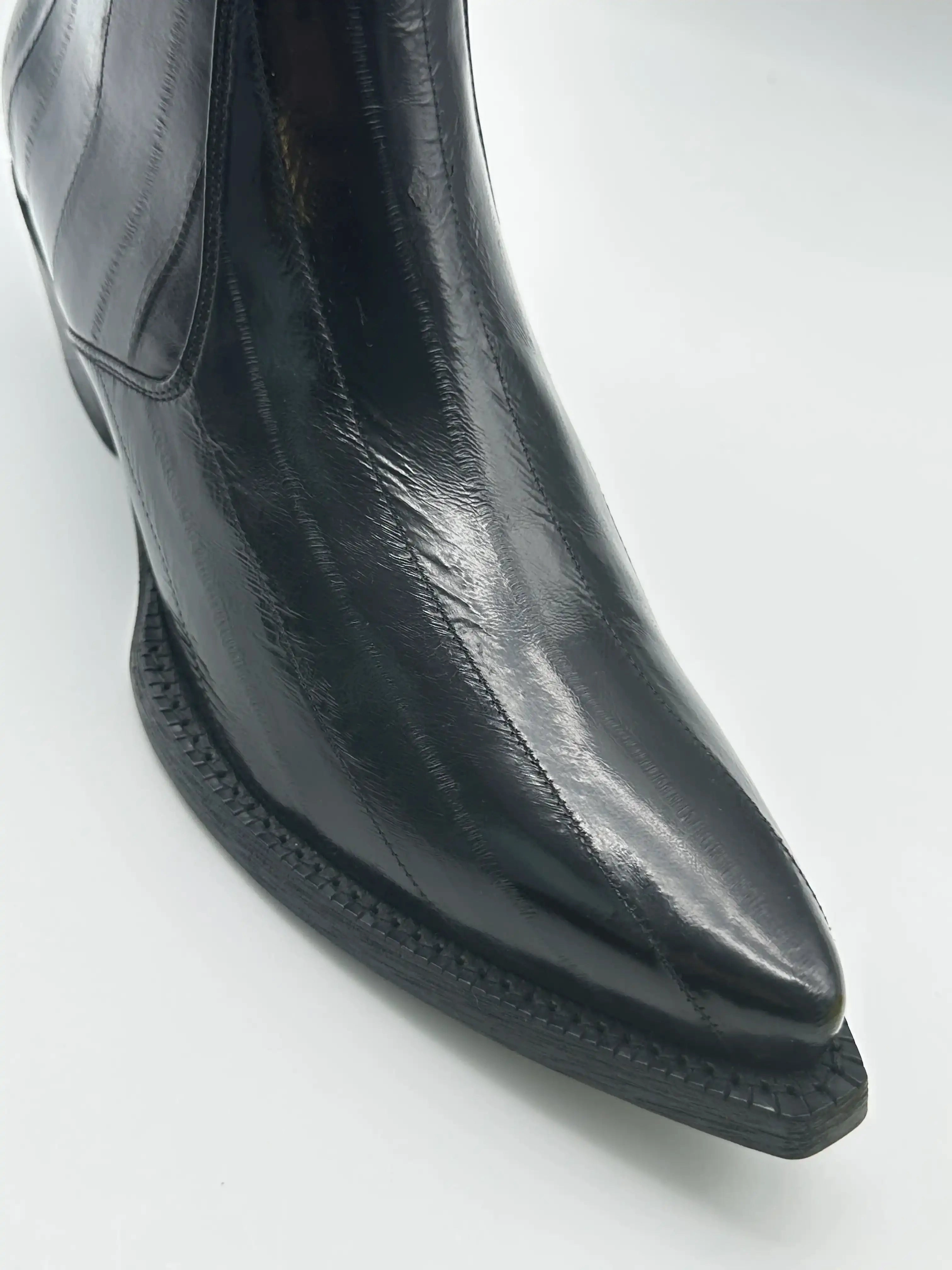 Toe Work Boots Stivaletto In Pelle Anguilla