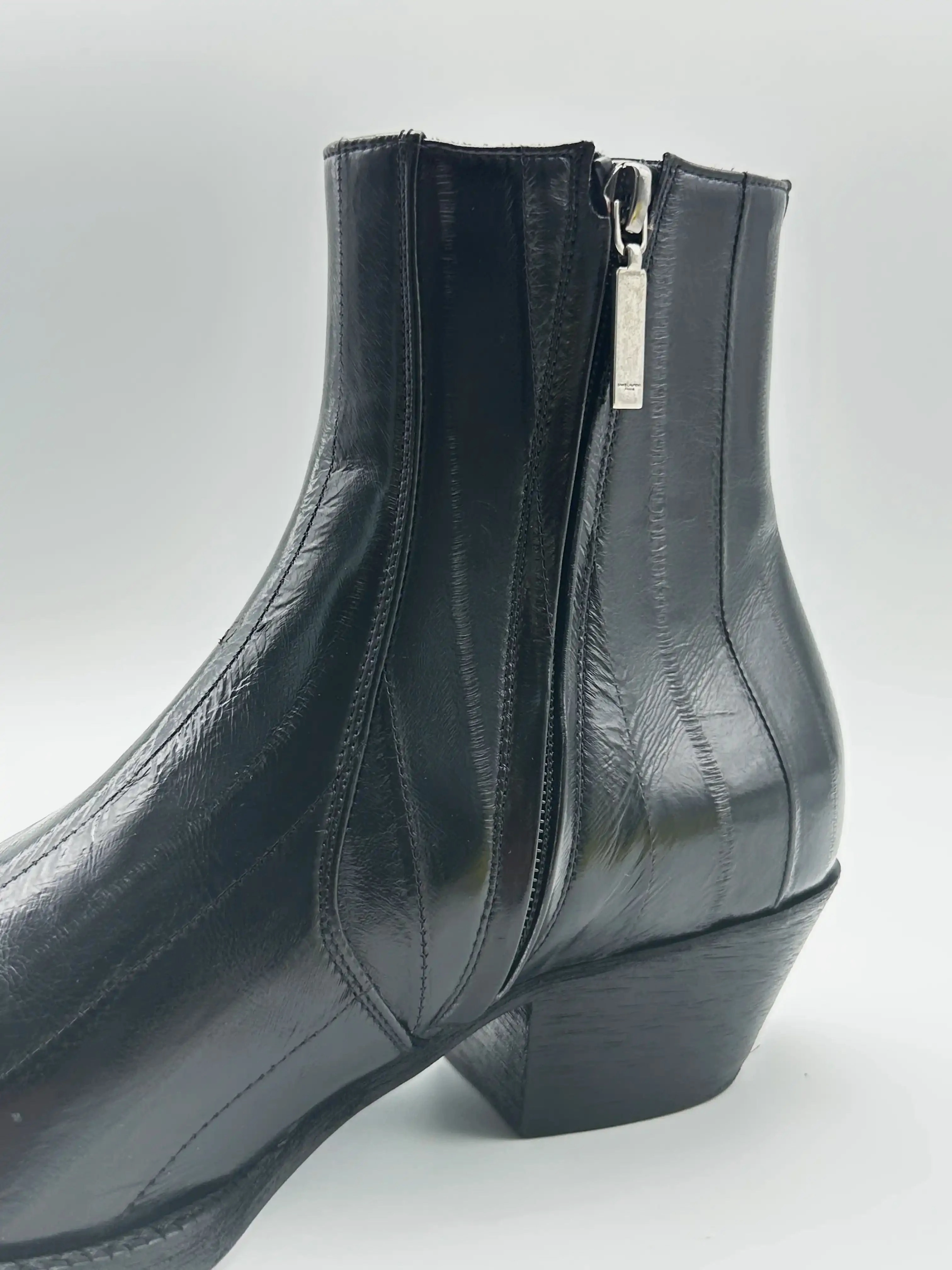 Stivaletto In Pelle Anguilla Cowboy Boots Floral