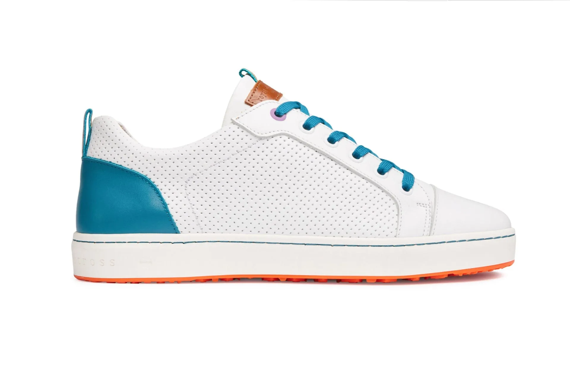 Amalfi | White/Teal Gentle with high tops