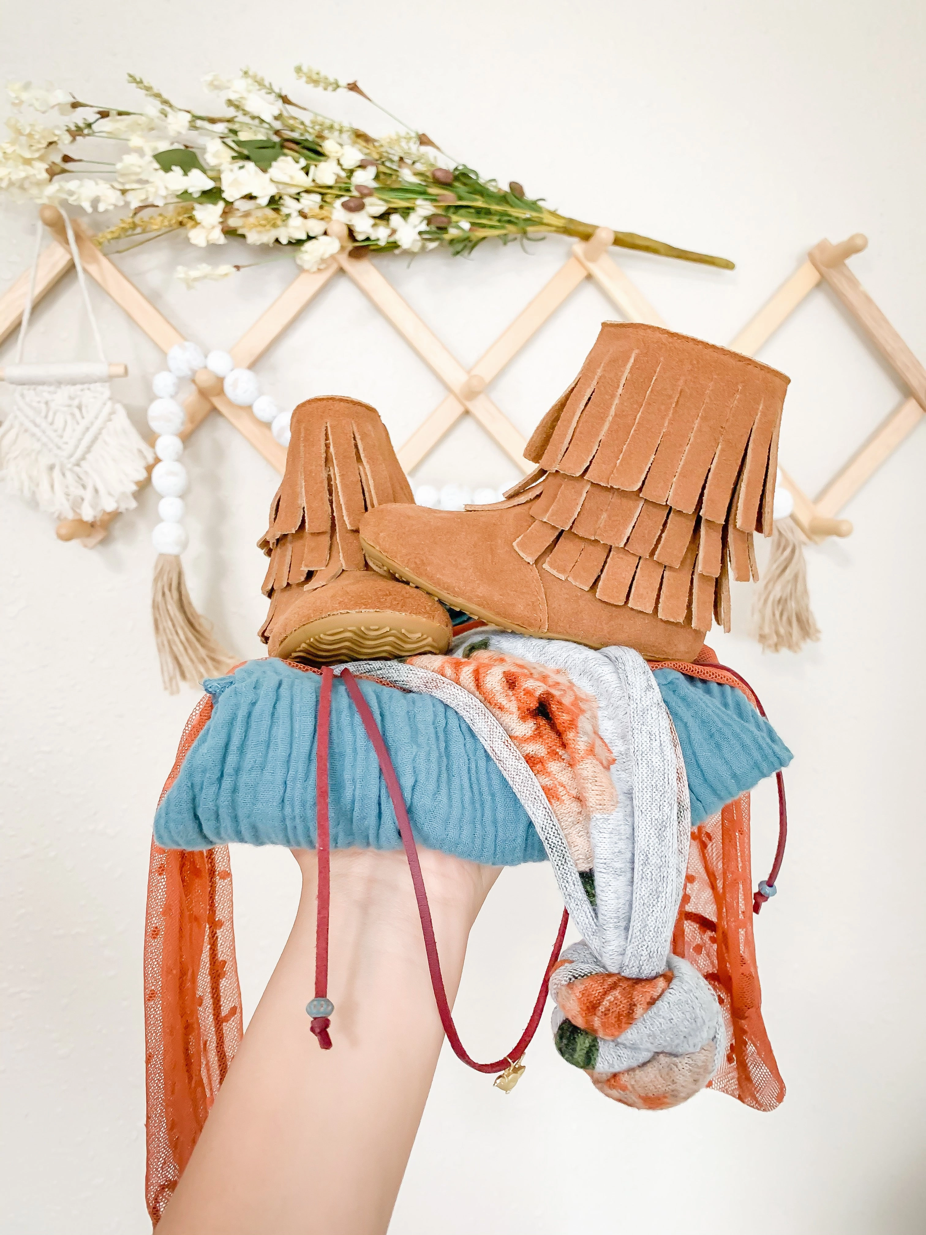 Adidas Shoes On Amazon Amelia Fringe Boots - Suede Weathered Brown