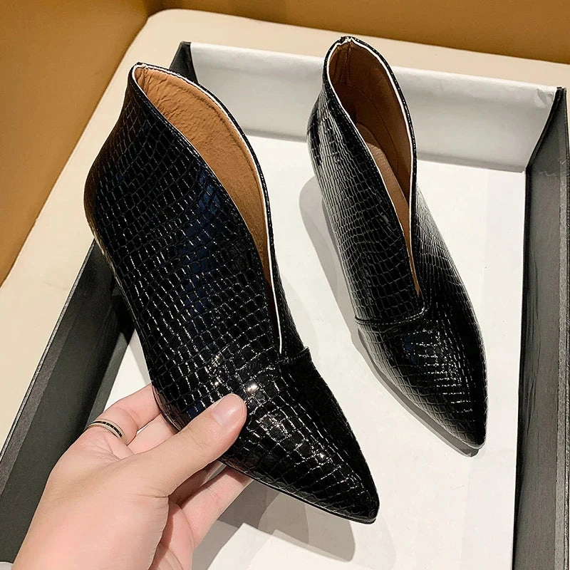 Amozae-New Women for Shoes Casual Pumps Short Boots Sexy High Heels Pointed V-mouths Ladies Dress shoes OL Daily Shoes Dress Shoes With Tassels