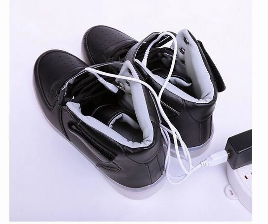 Superman Shoes Light Up Shoes Flashing LED Luminous Shoes Superman High Top Shoes Asics Speed Training Shoes