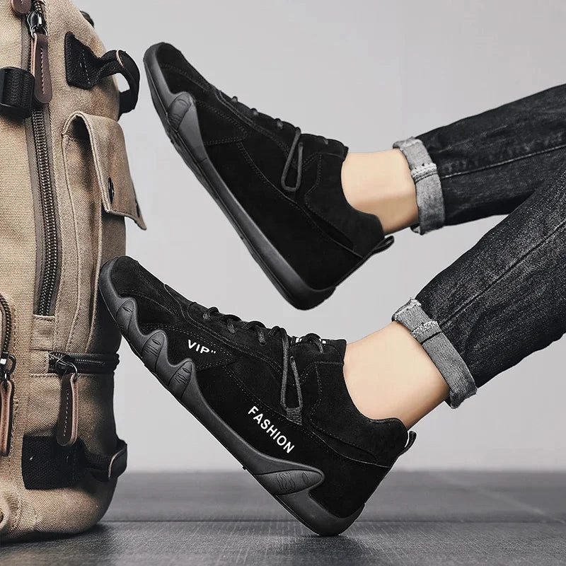 Ankle Boots For Men 2024 Spring Man Casual Sneakers Non Slip Khaki Work Mens Shoe Short Boots Loafers Lace Up Zapatillas Hombre Low Ankle Work Boots