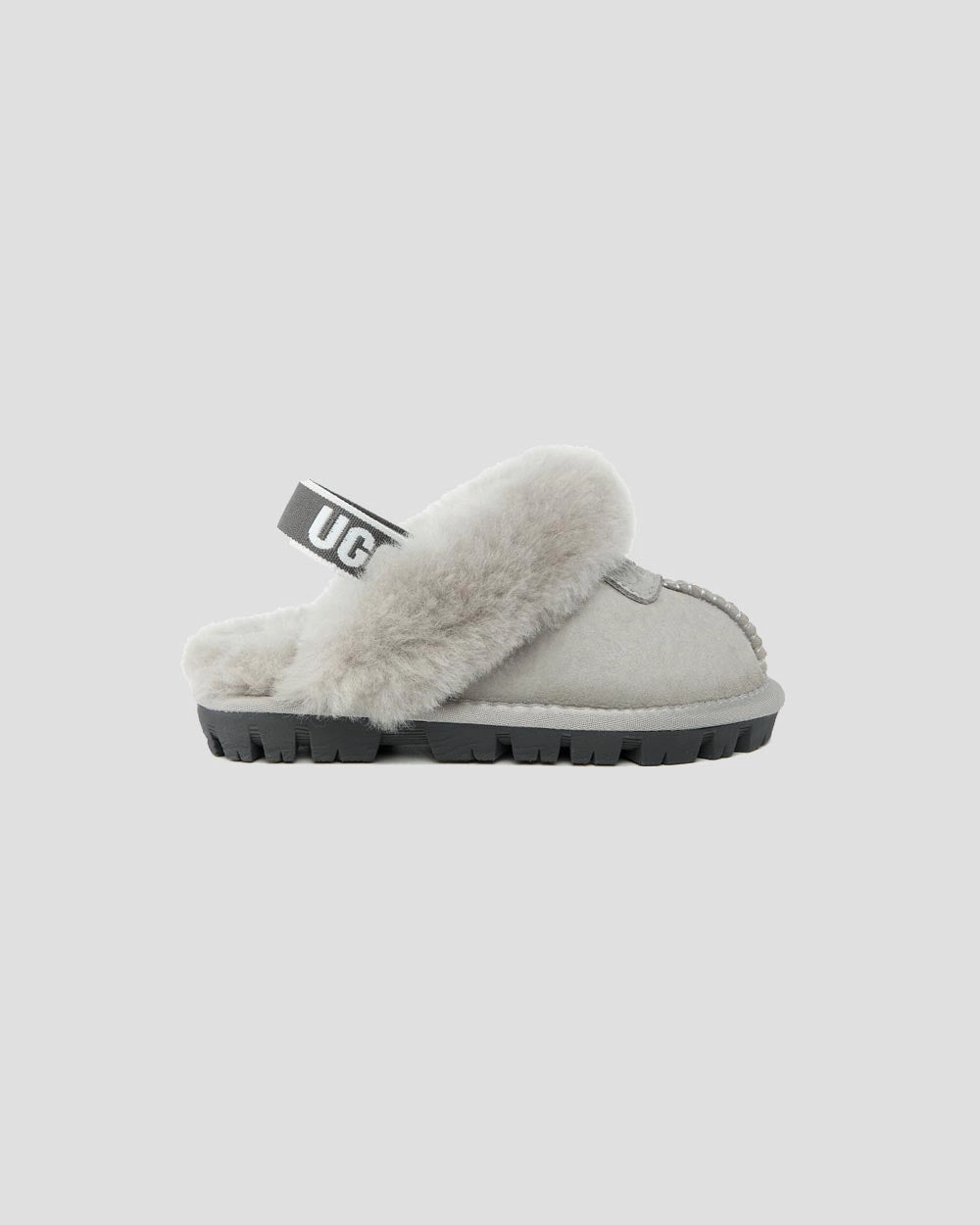 Ansley Kids Ugg Slippers Fluffy Heeled Slippers