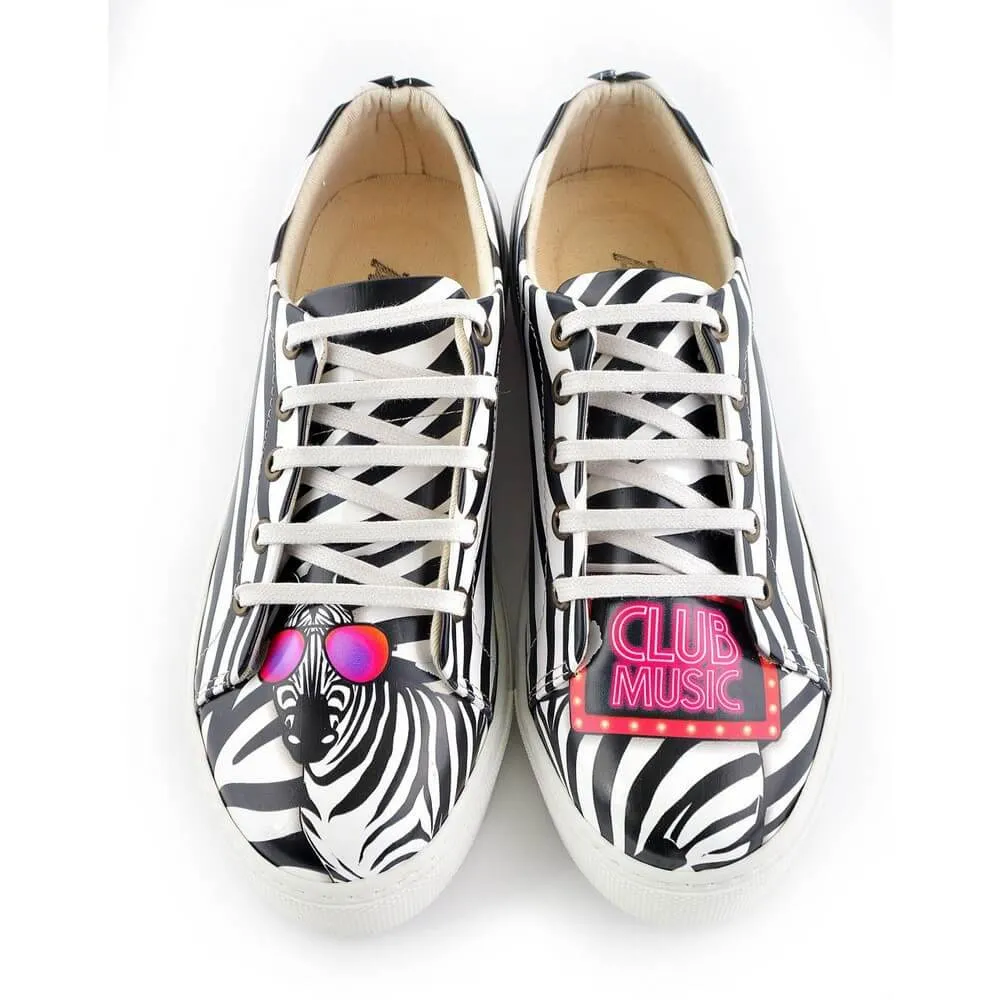 Zip Up Ergonomic Design Sneaker Shoes ARUG305