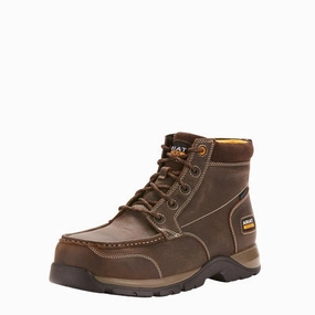 Ariat 10024953 Men Edge LTE Chukka H2O Comp Toe Dark Brown Work Boots Insulated Wellington Work Boots