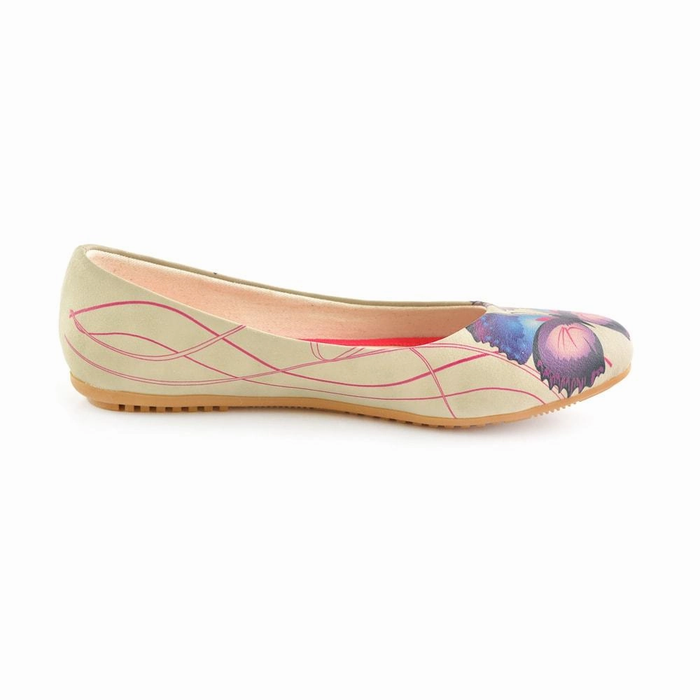 Daisy and Butterfly Ballerinas Shoes 1028 Lace Up Desert Path