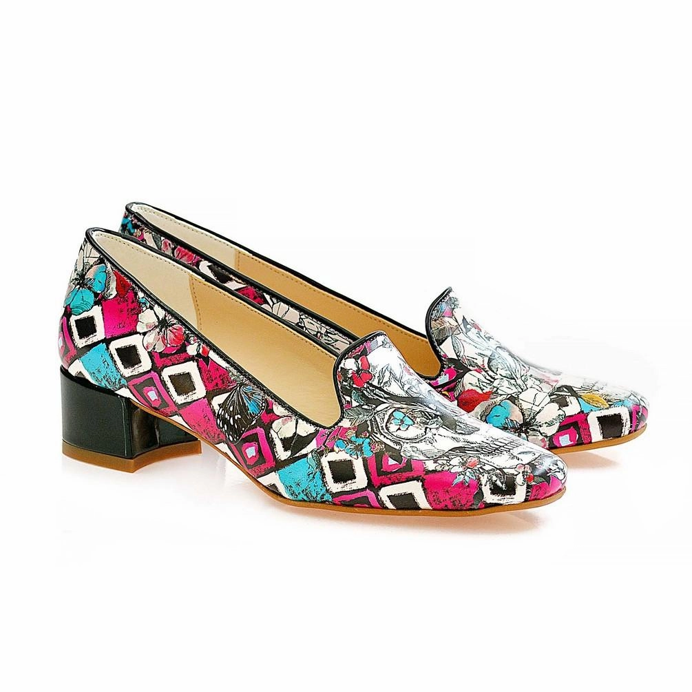 Snow Ride Skull Career Heel Shoes BYZ211