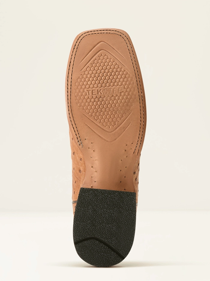 Muck Work Boots Ariat 10053580 Mens Rio Full Quill Ostrich Cowboy Boot Honey Tan