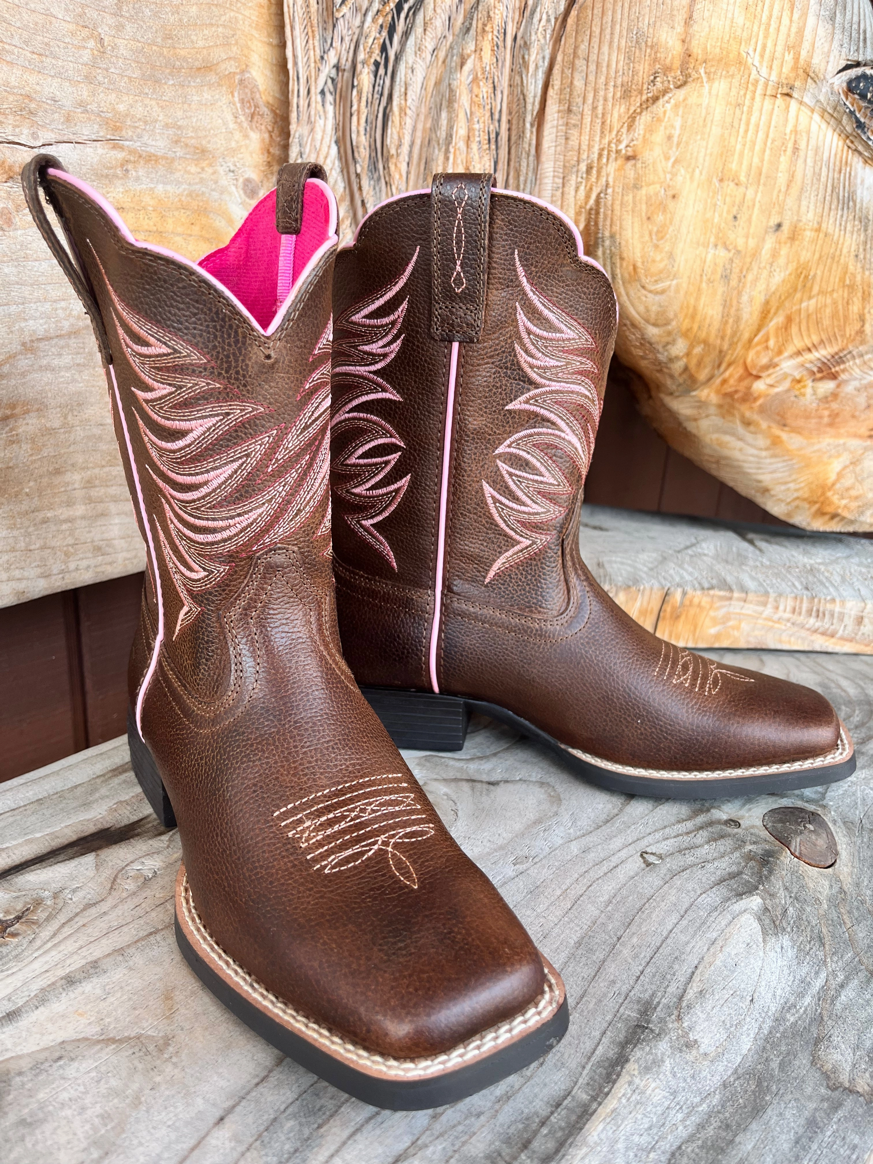 Ariat Children's/Youth Firecatcher Western Cowgirl Boot 10042413 Fish Leather Boots