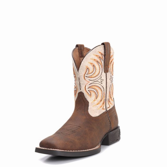 Low Heel Dress Boots Ariat Childrens Storm Square Toe Cowboy Boots 10038444