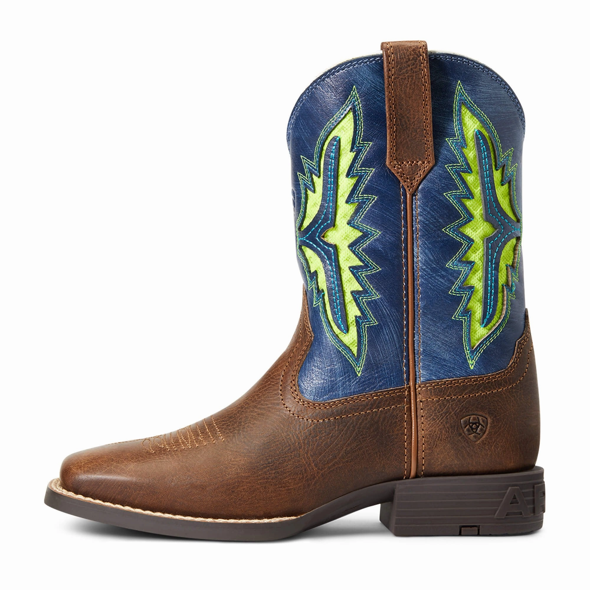 Ariat Youth Koel Venttek Western Boot, Rowdy Rust/Daring Indigo Adidas Cushioned Running Shoes