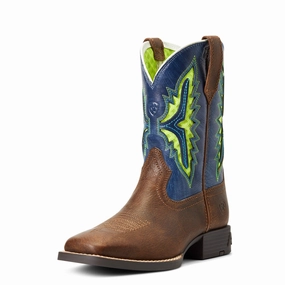 Ariat Youth Koel Venttek Western Boot, Rowdy Rust/Daring Indigo Adidas Shoe