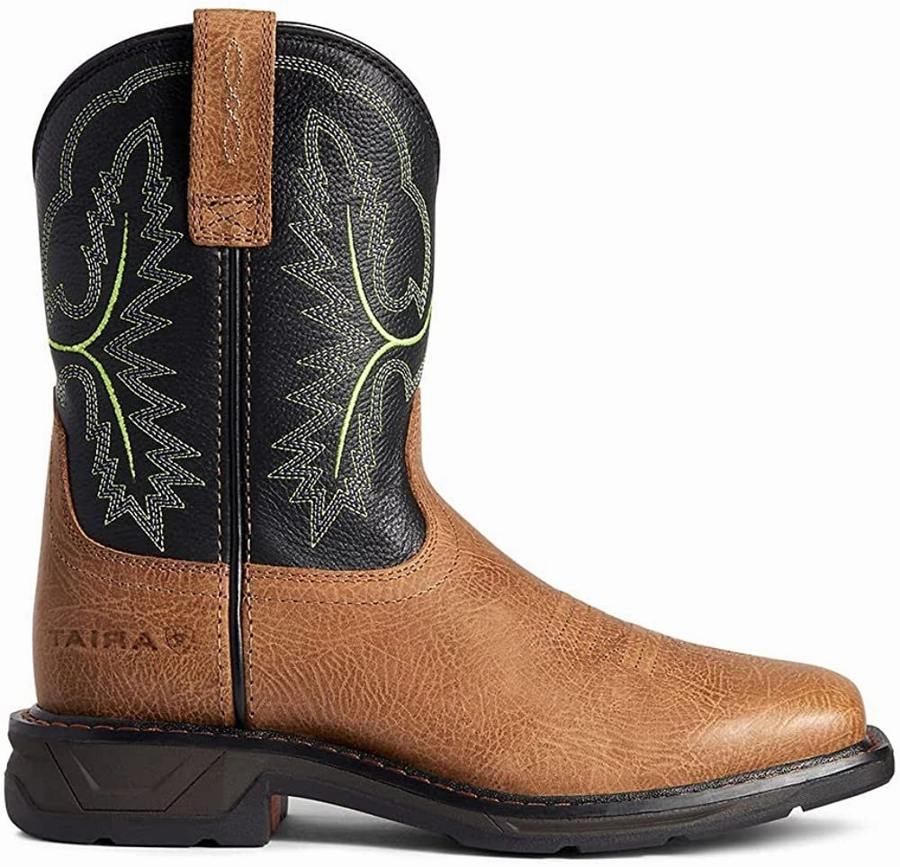 Ariat Youth WorkHog XT Wide Square Toe Boot Lightest Adidas Shoes