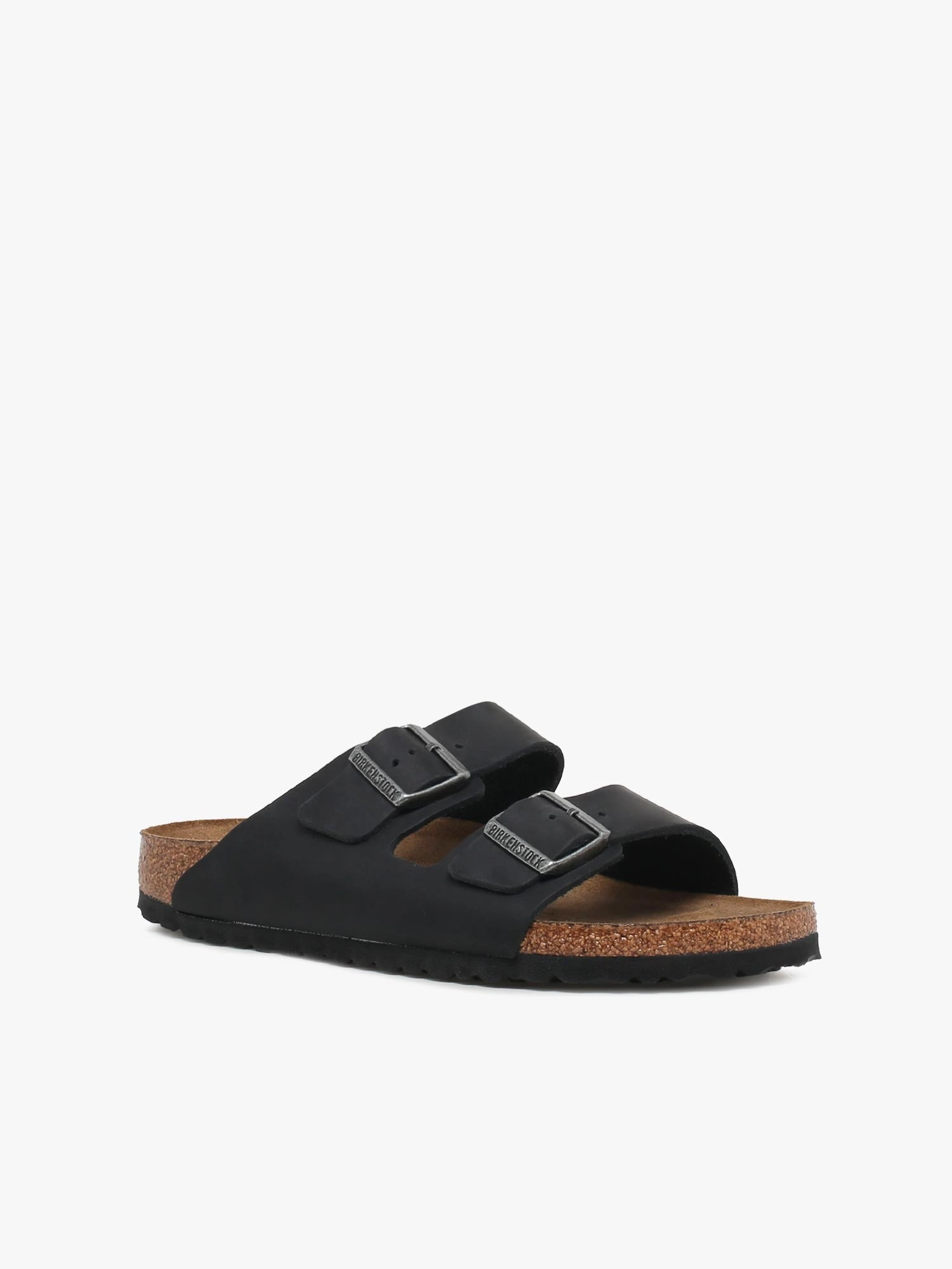 Arizona Soft Footbed Black Oiled Leathe Payless Sandals