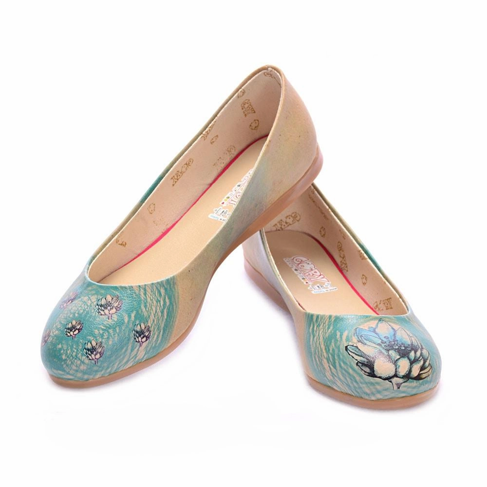 Modern Training Artichoke Flower Ballerinas Shoes 1092