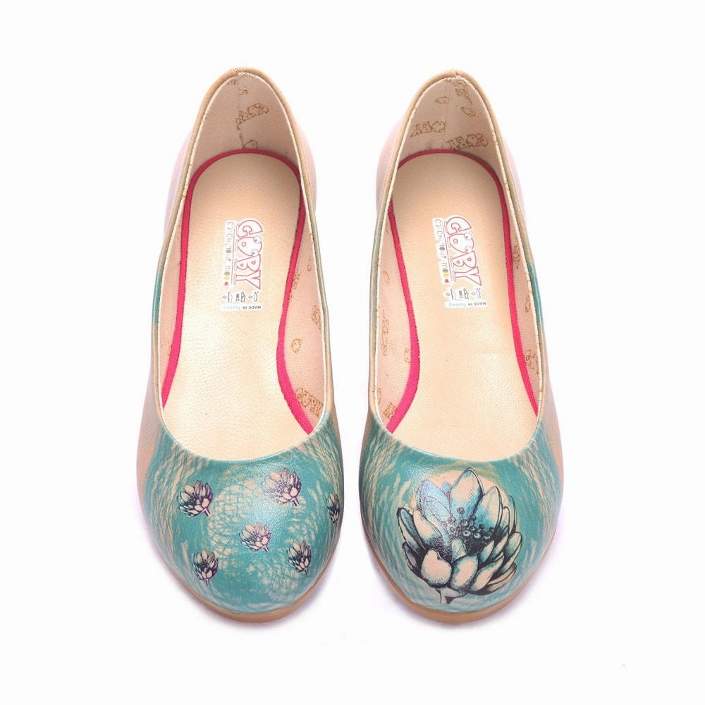 Global Cool Artichoke Flower Ballerinas Shoes 1092