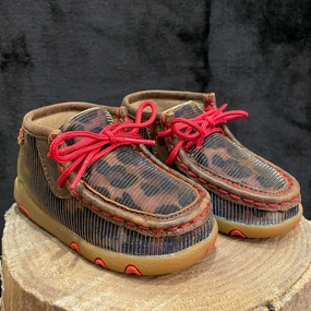 Best Asics Casual Shoes Twisted X Chukka Driving Moc Shiny Leopard/Red