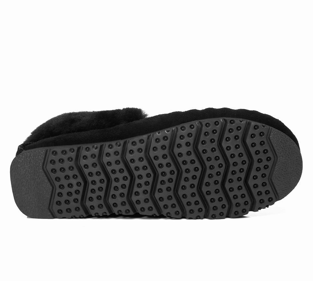 Leopard Print Slippers AUSTRALIAN SHEPHERD UGG Slippers Kids Sheepskin Wool Ankle Popo Moccasins