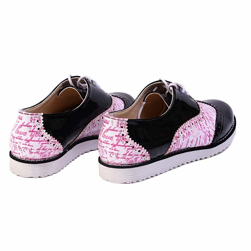 Brave Walk High Quality I Love You Oxford Shoes GNG201