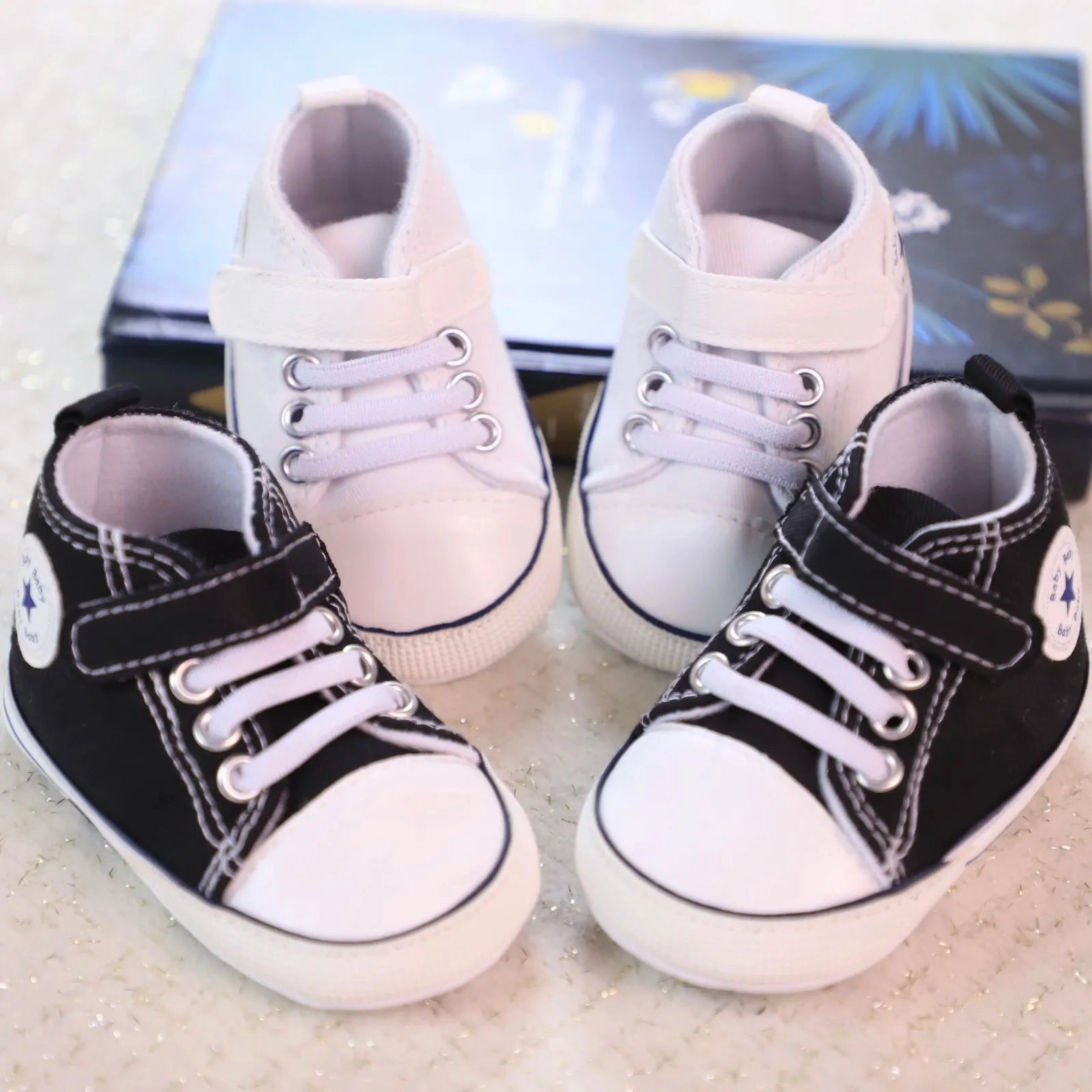Baby baby front shoes Baby first pair of toddler shoes cotton soft-soled canvas shoes breathable Asics Gel-cumulus 19 Running Shoe