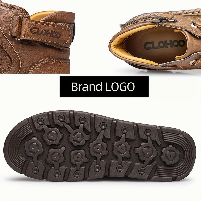 BACKWOODS | Men's High-Top Comfortable Ankle Boots Exotic Leather Work Boots