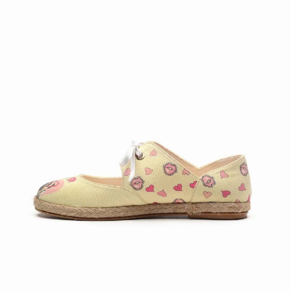 Ballerinas Shoes GES3207 Durable Fabric Retro Core