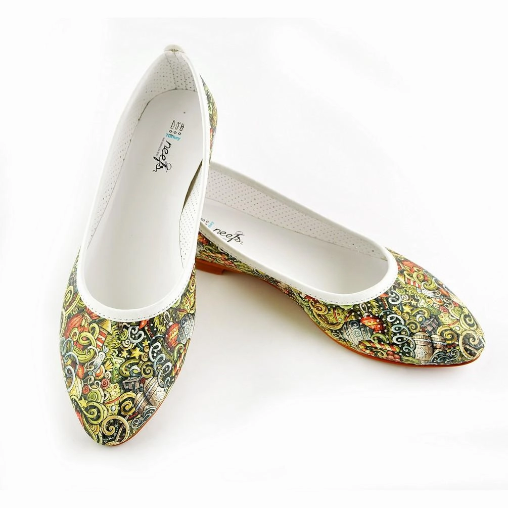 Ballerinas Shoes NDB103 Fur Trim