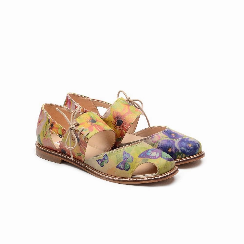 Ballerinas Shoes YAG108 Green Core