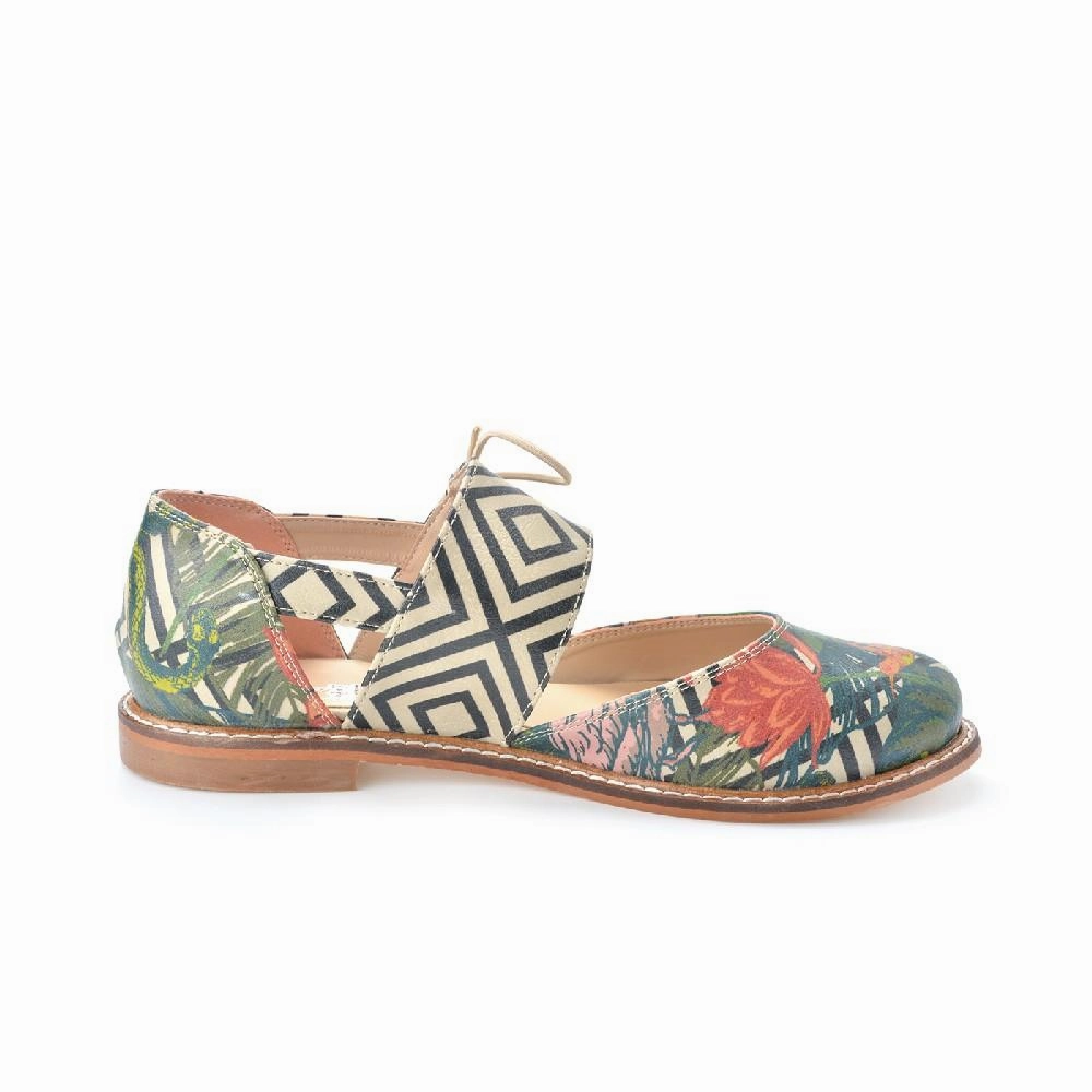 Ballerinas Shoes YAG111 Padded Tongue Zip Up