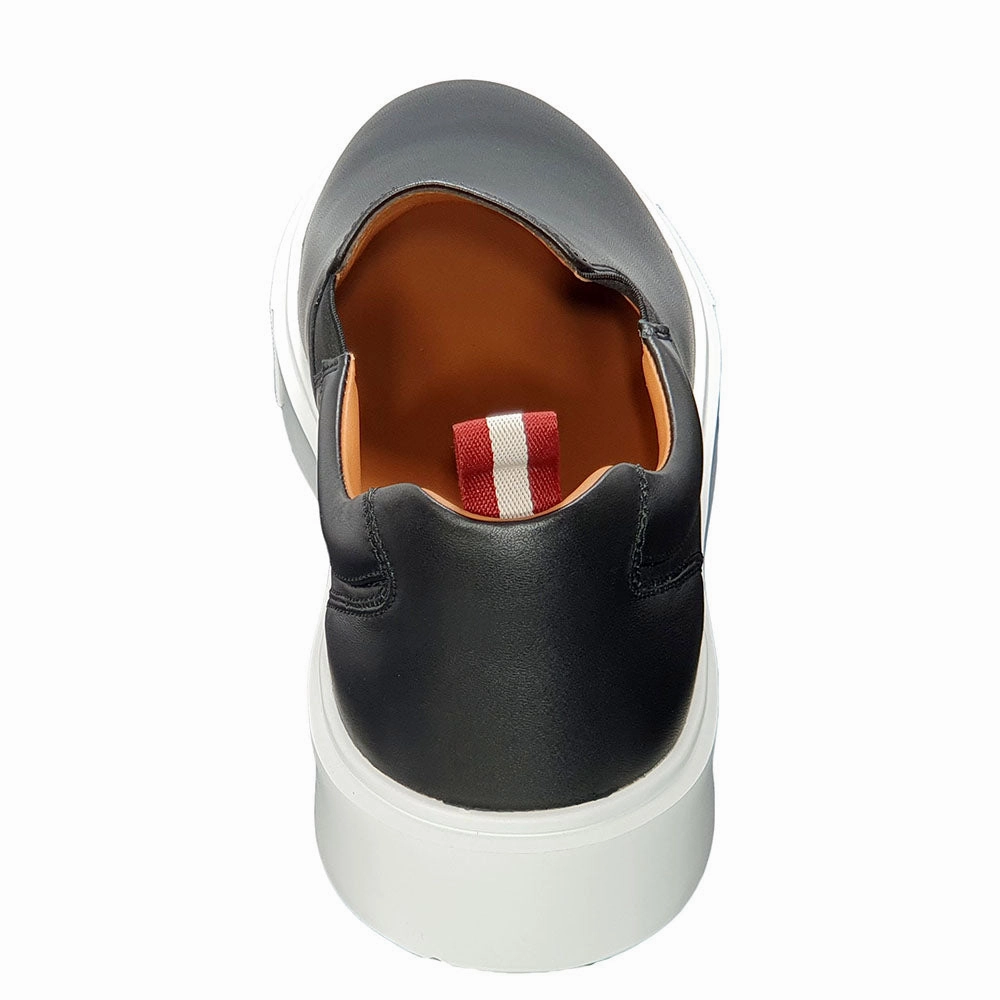 Asics Tennis Shoes Comparison Bally Charles 6240396 Men's Black Lamb Leather Sneakers