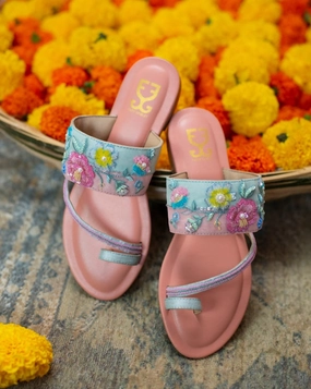 Flat Block Heel Shoes Bashful Bunny : Kolha  Flats