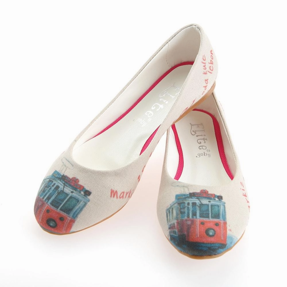 Istanbul Ballerinas Shoes 1135 Leather Touch Matte Edge