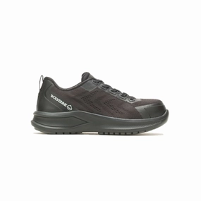 WOLVERINE W231008-W BOLT KNIT CT WMN'S (Wide) Black Mesh/Knit Work Shoes Lake Trek Fast Move