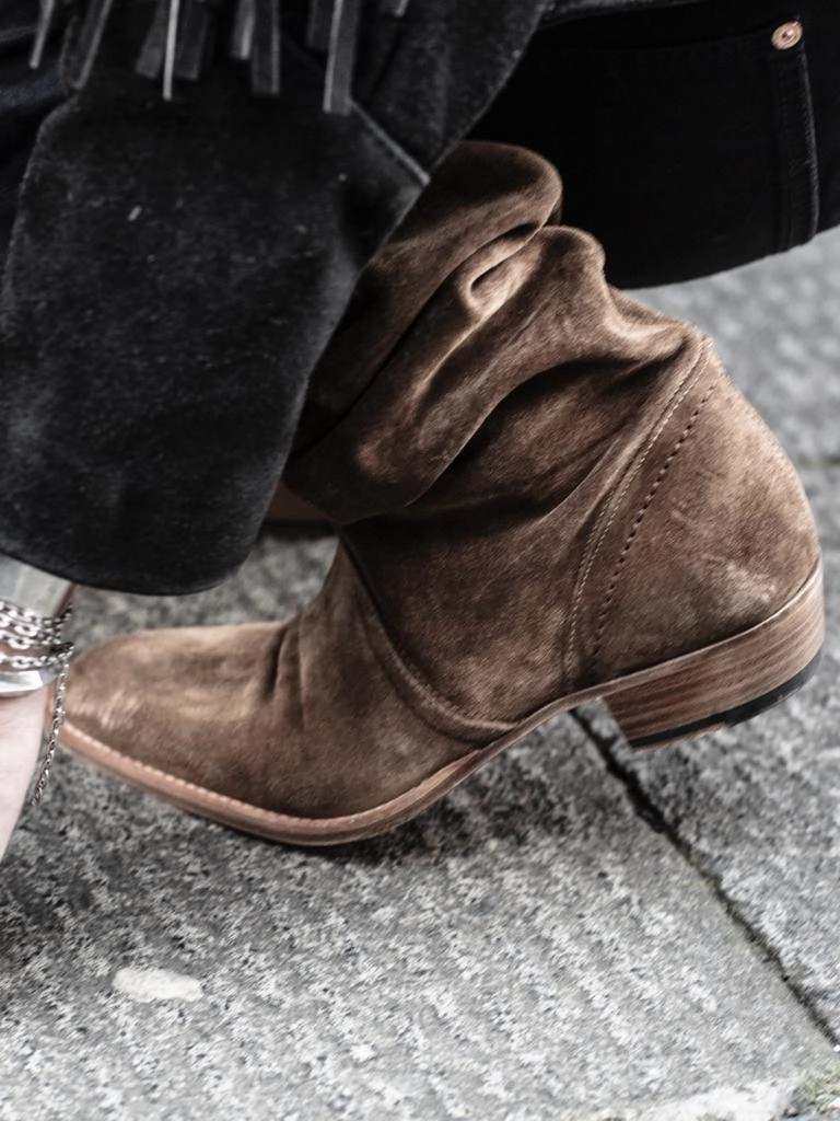 KEITH ROLL DOWN BOOTS IN ROCK SUEDE Rio Grande Boots