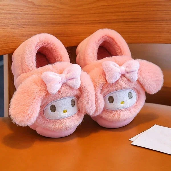 Best Slippers With Support Cartoon Fluffy Kids' Non-Slip Warm Winter Slippers