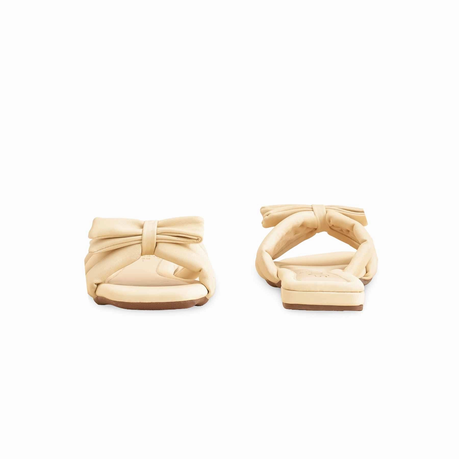 Eva Slide Beige Formal Slipper FR8319