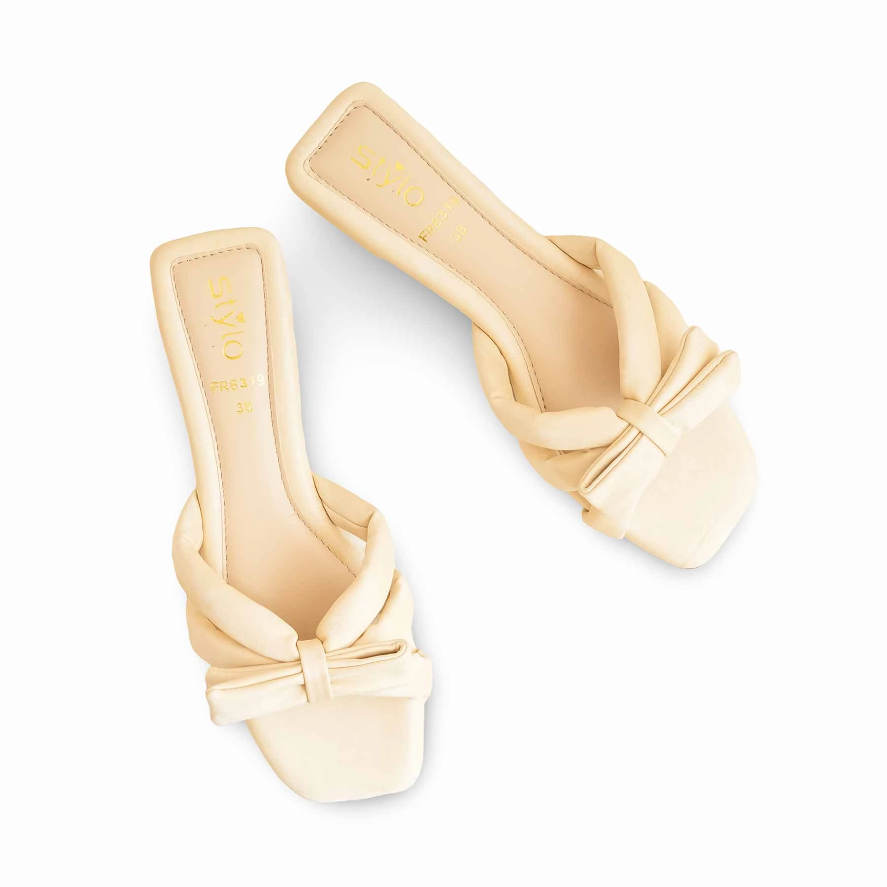 Beige Formal Slipper FR8319 Smiley Face Slippers