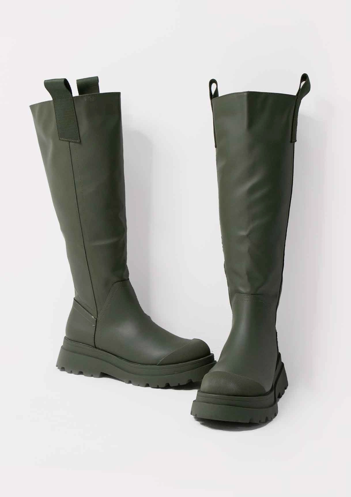 Adidas Superstar Golf Shoes Beth Khaki Knee High Wellie Boots