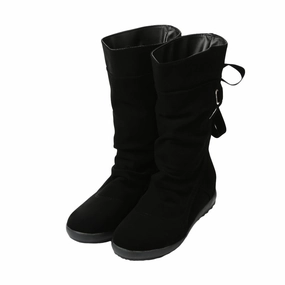 Big Size 39-42 Lace Up Short Boot Hidden Wedge Women Slip-on Riding Boot Mid-Calf botas Boots Shoes Woman SM6 Arctic Shield Boots