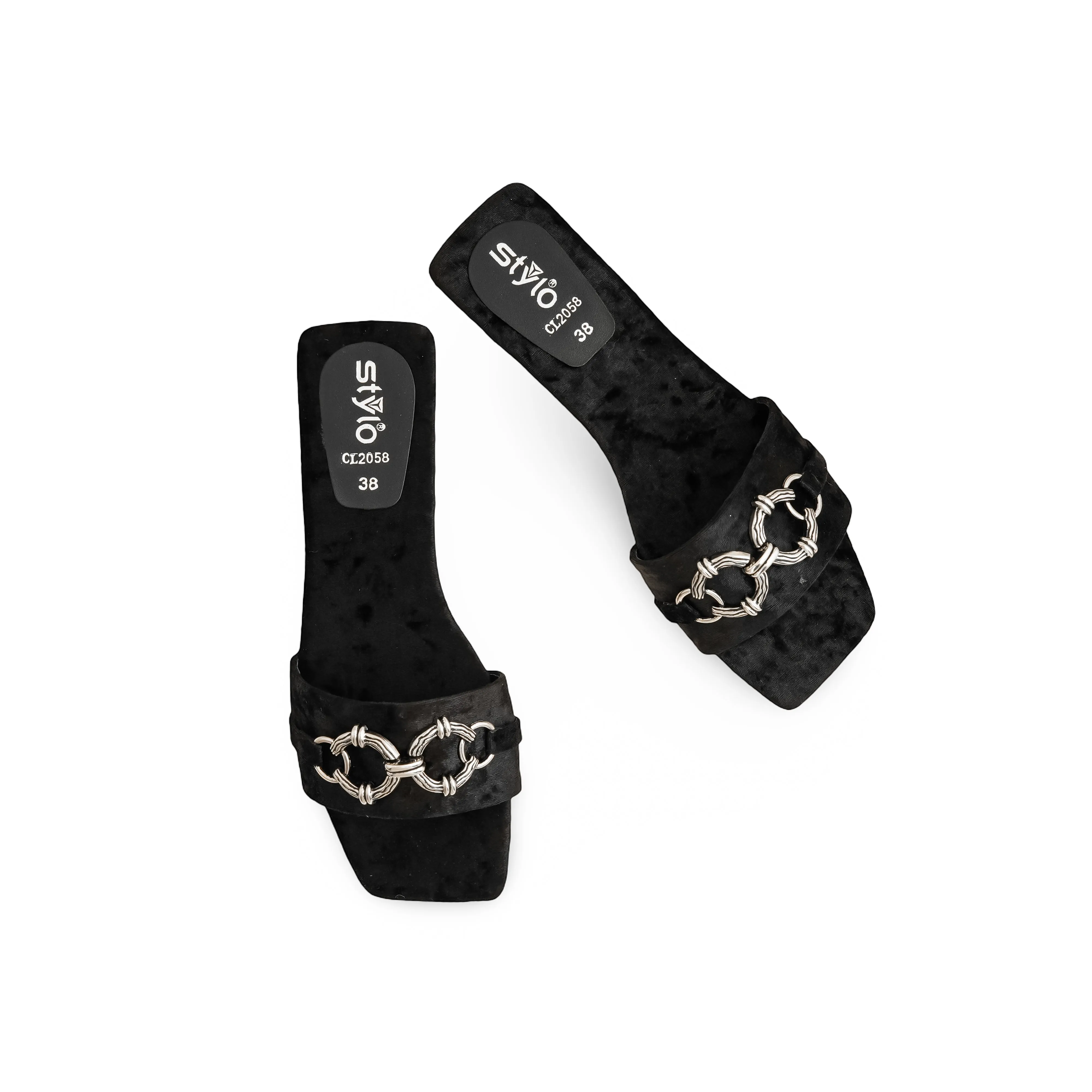 Black Casual Slipper CL2058 Moogle Slitters Ffxiv